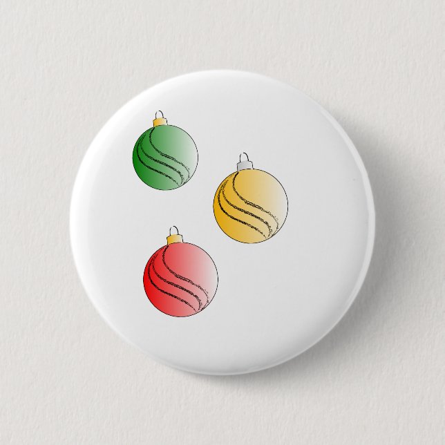 Christmas Baubals Button (Front)