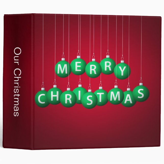 Christmas bauble binder (Front/Spine)