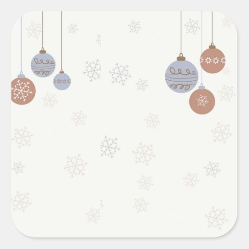 christmas_bauble_christmas square sticker