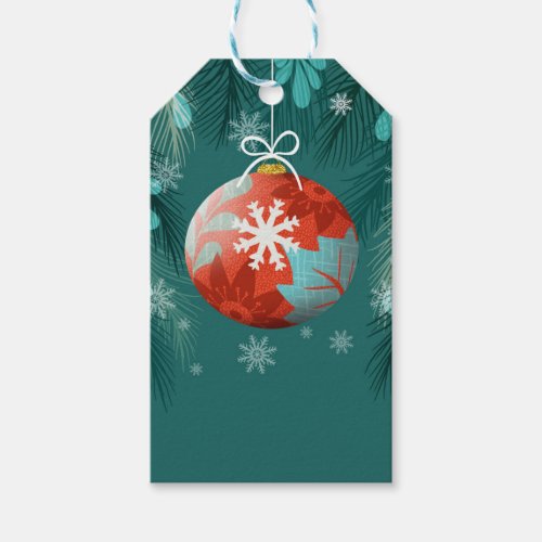 Christmas bauble  gift tags