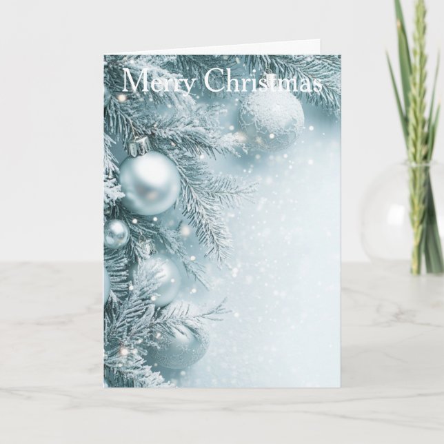 Christmas Bauble Holiday Card (Front)