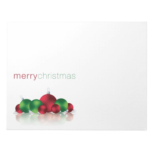 Christmas bauble notepad (Front)