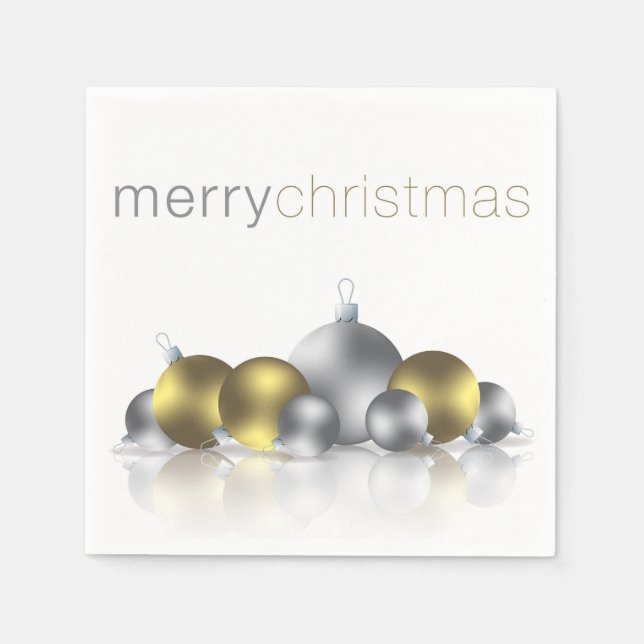 Christmas bauble paper napkins (Front)