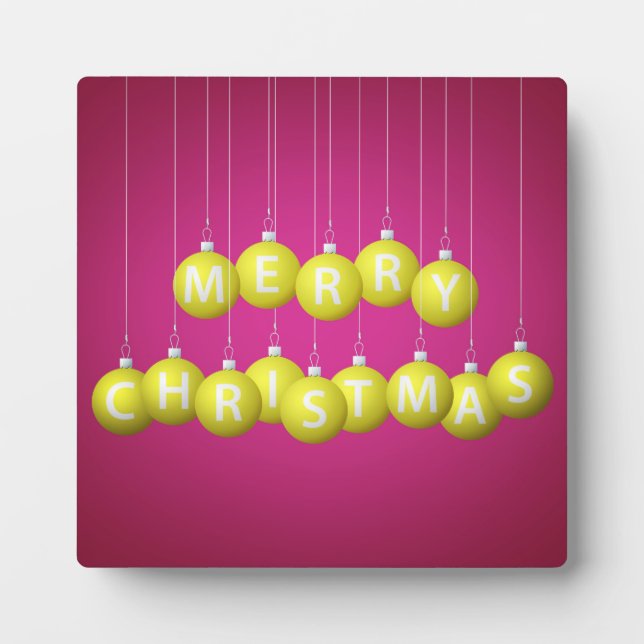 Christmas bauble plaque (Front)