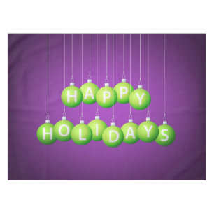 Christmas bauble tablecloth
