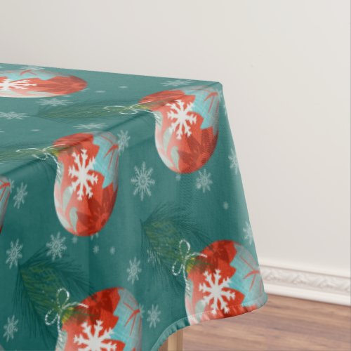 Christmas bauble  tablecloth