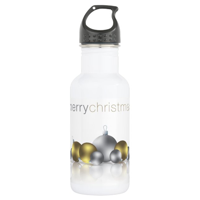 Christmas bauble water bottle (Front)