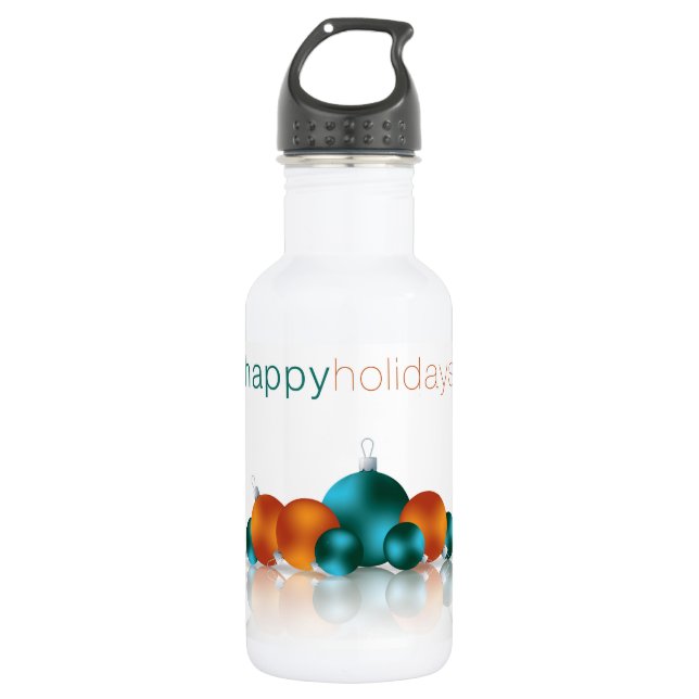 Christmas bauble water bottle (Front)