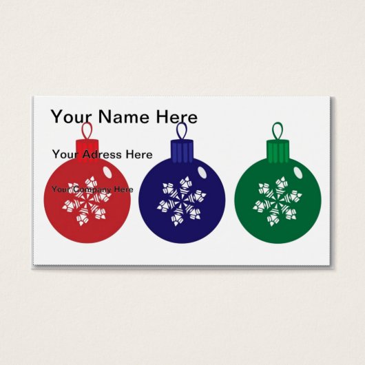 Christmas Baubles (Front)