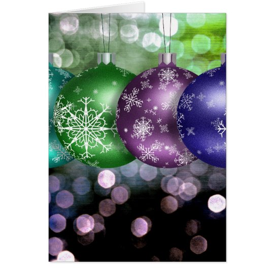 Christmas Baubles Card