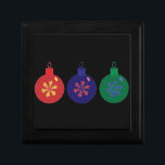 Christmas Baubles Jewelry Box<br><div class="desc">Christmas Baubles</div>