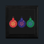 Christmas Baubles Jewelry Box<br><div class="desc">Christmas Baubles</div>