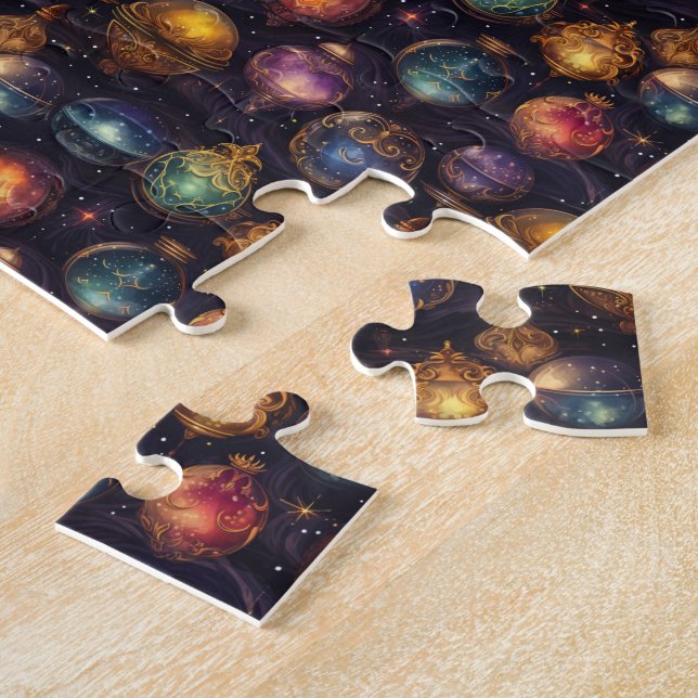 Christmas Baubles Jigsaw Puzzle (Side)