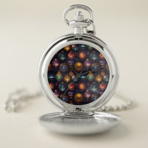 Christmas Baubles Pocket Watch