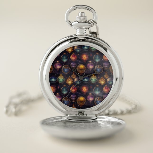 Christmas Baubles Pocket Watch (Inside)