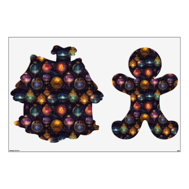 Christmas Baubles Wall Decals (Front)