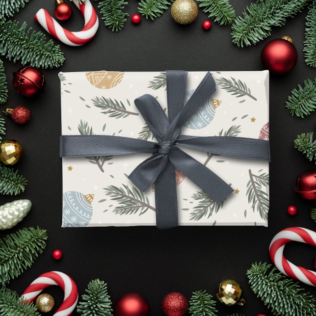 Christmas Baubles  Wrapping Paper (Christmas Baubles Wrapping Paper)