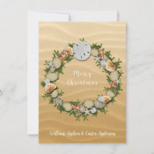 Christmas Beach Seashells Starfish Sand Dollar