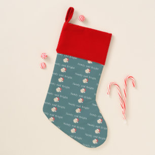 Christmas Beach Vacation Sandy and Bright Seashell Stocking