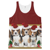 Christmas Beagle puppies All-Over-Print Tank Top (Front)