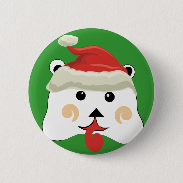 Christmas Bear Button (Front)