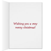 Christmas Bear Folded Card (Inside (Right))