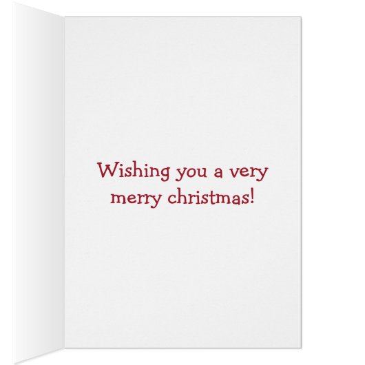 Christmas Bear Folded Card (Inside (Right))