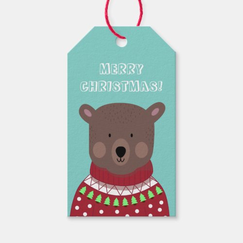 Christmas Bear Gift Tags