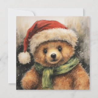 Christmas Bear Greeting Card