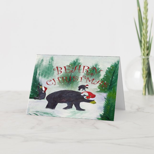 Christmas bear Holiday cards (Front)