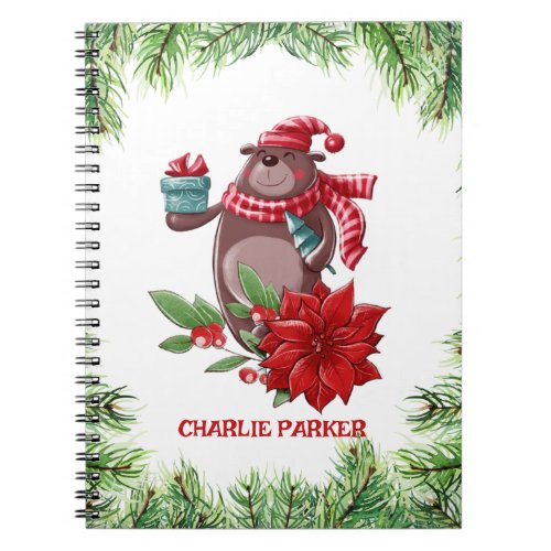 Christmas Bear Notebook