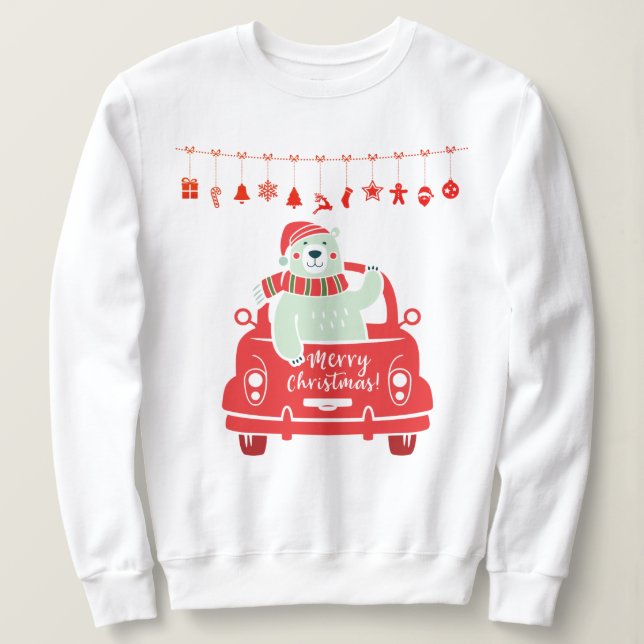 Christmas Bear Sweatshirt (Design Front)