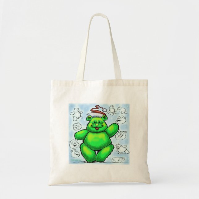 Christmas Bear Tote Bag (Front)