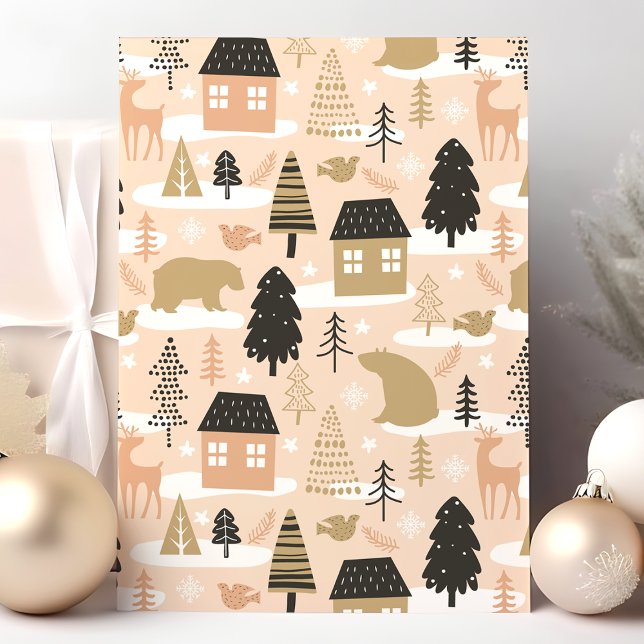 Christmas Bear Village Holiday Card (Creator Uploaded)