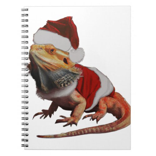 Christmas Bearded Dragon Holiday Bearded Dragon Notebook