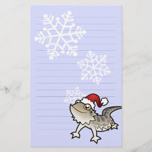 Christmas Bearded Dragon / Rankins Dragon Stationery
