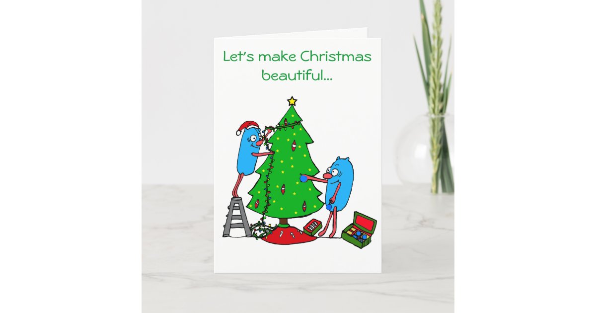 Christmas Beautiful for Autism Charities Holiday Card Zazzle