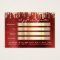 Christmas Beauty Gold Confetti Gift Burgundy Red