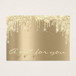 Christmas Beauty Gold Confetti Gift Certificate