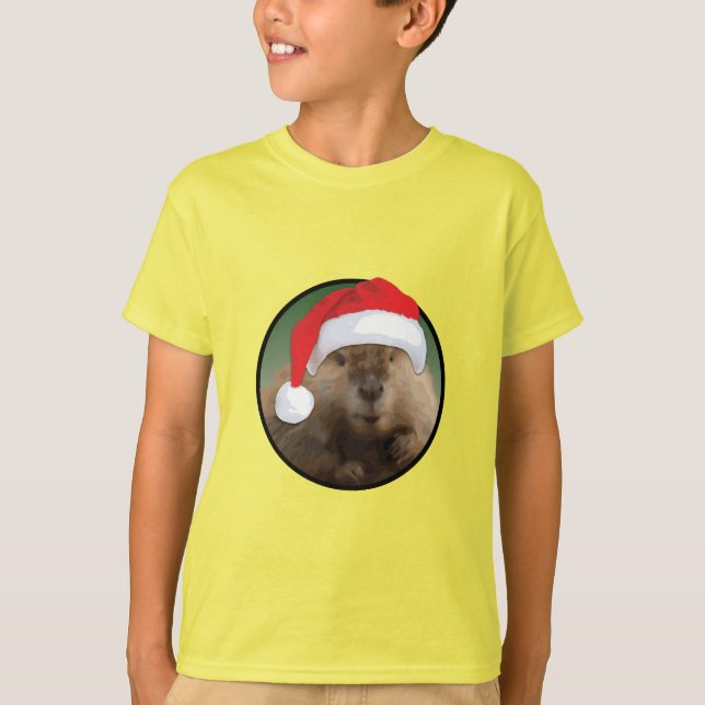 Christmas Beaver - Kids' Basic T-Shirt (Front)