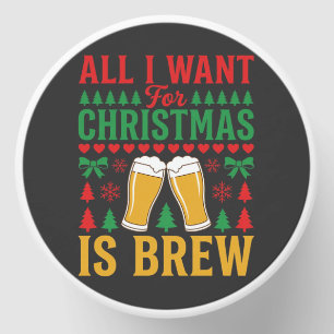 Christmas Beer All I Want Is Brew Mini Candle Favors