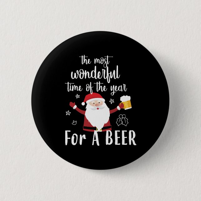Christmas Beer Button (Front)