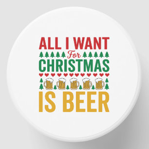 Christmas Beer Funny Holiday Drinking Design Mini Candle Favors