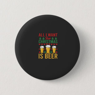 Christmas Beer Holiday Drinking Button
