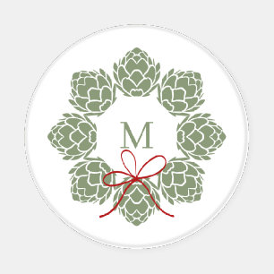 Christmas Beer Hops Coaster Set
