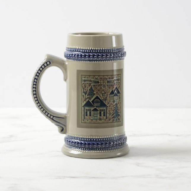 Christmas Beer Stein (Left)
