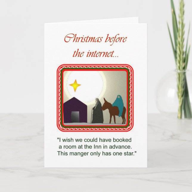 Christmas before the internet... holiday card (Front)