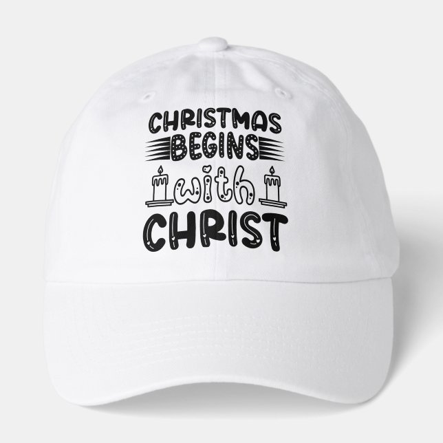 Christmas Begins with Christ-61491 Hat (Front)