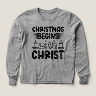Christmas Begins with Christ-61491 Tri-Blend Shirts