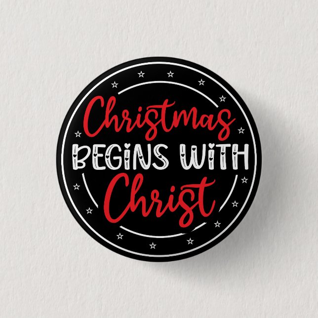 Christmas Begins With Christ-65772 Button (Front)